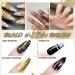 U-Shinein 3x12ml Metallic Painting Nail Gel Liner 3D Mirror Chrome Effect Nail Art Paint Metal Liner Gel Set with Build in Thin Brush UV Nail Liner Gel DIY Nail Art Manicure Set A Color A - Buy Online on GoSupps.com