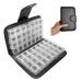 Tablet box 14 days 4 compartments in the morning in the evening at night medication box Pillendose large with PU leather easy to open arthritis Friendly BPA free (clear)