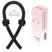 Satin Heatless Hair Curler Hair Rollers for Heatless Curls with Hair Claw Clip Soft Rubber Heatless Curling Rod Headband Heatless Curling Set for Sleep in Overnight Black