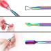 Mwoot Stainless Steel Cuticle Nipper Set - 3 Piece Triangle Peeler, Remover, and Cutter for Fingernails and Toenails - Chameleon - Buy Online on GoSupps.com