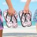 Mnsruu Watercolor Cherry Blossom Flip Flops - Stylish Comfort for Home Hotel Spa & Travel - Buy Online on GoSupps.com
