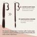 BARSDAR 76cm Long Braided Ponytail Extension (2PCs) - Natural Soft Synthetic Hair Wraps for Women - Dark Auburn - Buy Online on GoSupps.com