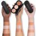 FOCALLURE 3-in-1 Blush and Highlighter Palette - Cruelty-Free Matte Blush and Shimmer Illuminator for Glowing Look #02 - Buy Online on GoSupps.com