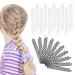 EUPSIIU 20 Pieces Hair Knitting Tool Fashion Hair Plaiting Tool Hair Styling Tool French Hair Styling Clip Fishbone Twist Braid Hair Knitting Tool Accessories for Girls and Women (Black White)