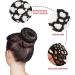 Hair Net Chignon 12 Bun Hairstyle Aid Fabric Knot Net with Glitter Rhinestones Hair Net Riding Tournament Set for Gymnastics Rhythmic Gymnastics Ballet Figure Skating - Buy Online on GoSupps.com