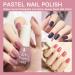TBeautfave Purple Nail Polish Set Peel Off Nude Nail Varnish Sets Quick Dry & Long Lasting Pink Nail Polish Water Based Natural Nail Varnish Sets for Women DIY Nail Art Set A - Buy Online on GoSupps.com