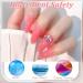 Pink Nail Varnish - Quick Dry Nail Polish - Glossy Vegan Nail Polish - Long Lasting Nail Varnish Non Chip - No Bake UV Lamp Pale Pink Nail Polish Hard Wearing For Manicure At Home Light Pink - Buy Online on GoSupps.com