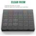 DOHIMGIO 30-Pack Stackable Plastic Organizer Containers with Lids- Beads, Glitter, Slime, Paint & Seed Storage - Black - Buy Online on GoSupps.com