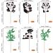 24 Panda Glitter Green Bamboo Cupcake Toppers - Cute Animal Cake Decorations for Baby Showers & Kids Birthday Parties - Buy Online on GoSupps.com