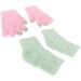 Qukaim Gel Moisturizing Spa Gloves Moisturizing Hand Gloves Pink Gel Touch Screen Gloves Prevent Cracked Skin Green Elbow Cover - Buy Online on GoSupps.com