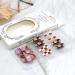 Spring Floral Almond Shape French Fake Nails Kit - 24 Pcs Glossy Full Cover Acrylic False Nails for Daily Wear - Buy Online on GoSupps.com