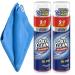 2 Oxi Clean Max Force Gel Stick Stain. Remover Bundled with 1-Pack 16 x 16 Microfiber Cleaning Cloth Towel Rag (Compatible with OxiClean)