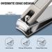 BEZOX Nail Clipper Set - 3 Piece Toenail Cutter Kit with Nail File - Curved and Slant Blades for Precision Trimming - Grey - Buy Online on GoSupps.com