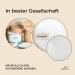 Bambuna 15 Pcs Reusable Cotton Pads - Soft Absorbent & Washable + Cotton Bags - Eco-Friendly Makeup & Cleaning Pads - Made in Germany - International Shipping - Buy Online on GoSupps.com