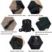 Flintronic Tactical Hip Pockets | Military Compact Belt Pocket Bag for Camping Hiking & Cycling | Nylon #6 Black with Carabiners & Shoulder Strap - Buy Online on GoSupps.com