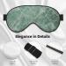 Buy Reusable Sleep Mask for Women & Men - Soft Blackout Eye Masks for Travel & Better Sleep | Marble Blue Grey - Buy Online on GoSupps.com