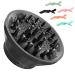Universal Hair Diffuser, Collapsible Hair Diffuser Attachment for Curly Wavy Natural Hair, Adjustable Hair Dryer Diffuser Attachment, Suitable for Blow Dryer Nozzles from 1.6 inch to 3.1 inch