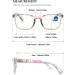 VEVESMUNDO Anti-Blue Light Ladies Reading Glasses | Modern Floral Design | Prescription Light Purple 2.0x Visual Aid - Buy Online on GoSupps.com