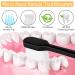 VEGOLS Adult Extra Soft Toothbrush with 20000 Bristles (Pack of 6) - Gentle Manual Toothbrush for Sensitive Gums | Black/White - Buy Online on GoSupps.com