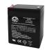 AJC Battery Compatible with Leoch LP12-4.5 12V 4.5Ah Sealed Lead Acid Battery