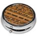 Egyptian Frescoes Round Pill Box - 3 Compartment Travel Organizer for Pills - Buy Online on GoSupps.com