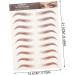 WOONEKY 8pcs Imitation Eco Eyebrow Sticker Transfer Eyebrow 6d Hair-like Eyebrows Fake Transfer Stickers - Buy Online on GoSupps.com