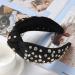 Etercycle Black Rhinestone Headband - Top Knotted Fashion Headband for Women - Buy Online on GoSupps.com