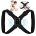 Smart Posture Corrector with Sensor Vibration Reminder for Men and Women, Backmedic Posture Reminder for Teens Kids with Adjustable Angle and Strap Help to Keep Right Posture black universal
