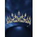 Sweetv Crystal Queen Crown Tiara for Wedding, Birthday, Prom - Shining Star - Buy Online on GoSupps.com