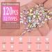Multi Shapes 3D Glass AB Crystal Nail Art Rhinestones Kit with Flatback Round Bead Charm Gem Stone Jewelry Diamond with Pickup Pen + Tweezer for Manicure Craft Decoration by BELLEBOOST (Iridescent) 01-Round and Multi-Shape - Buy Online on GoSupps.com
