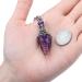 Buy Amethyst Gemstone Pendulum Pendant with Chain for Reiki Healing Dowsing & Scrying - International Shipping Available - Buy Online on GoSupps.com