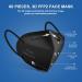 OPECTICID KN95 Black Face Mask 60PCS - Individually Wrapped, 5-Layer Filter, 95% Efficiency - Certified Disposable Masks - Buy Online on GoSupps.com