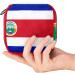 Portable Costa Rica Flag Bandage Storage Bag | Menstrual Cup Pocket with Zipper for Teenagers & Women - Buy Online on GoSupps.com