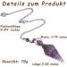 Natural Harz Amethyst Pendulum - Healing Gemstone Crystal for Reiki Hexia Ceremonies & Esoteric Gifts | International Shipping - Buy Online on GoSupps.com