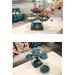 Fruit Bowl 2 Tier Fruit Bowl Set with Metal Rack Five Ceramic Fruit Bowl Serving-Tiered Serving Stand-Dessert Appetizer Cake Candy Fruit Bowl for Kitchen Counter - Buy Online on GoSupps.com