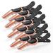 Rose Gold 6 Pcs Alligator Hair Clips Set for Styling Sectioning  Alligator Clips for Hair with Wide Teeth & Double-Hinged Design Professional Salon Crocodile Clips