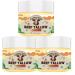 Organic Grass-Fed Beef Tallow Balm (4oz/3pack) - Whipped with Manuka Honey Ultra-Moisturizing for Face & Body Natural Skincare for Dry & Sensitive Skin 4 Fl Oz (Pack of 3)