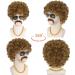 ANOGOL 4Pcs Set Brown Afro Wig for Men | 70s and 80s Costumes | Disco Outfits for Halloween and Parties - Buy Online on GoSupps.com