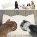 1 Piece Silicone Cat Bowl Mat Feeding Mat for Cats Non-slip Feeding Ideal Waterproof Feeding Mat White Suitable for Small Dogs and Cats 41.5 X 23.5cm - Buy Online on GoSupps.com