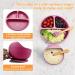 5pcs Baby Weaning Set with Adjustable Bib and Suction Bowl - Pink | BPA Free Feeding Sets for Babies and Toddlers - Buy Online on GoSupps.com