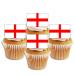 50 England Flag Cupcake Toppers English Flags Edible England Flags Flags Of The World Cake Decorations Eurovision Party Decorations Rugby Cake Decorations British Flag Football Decorations
