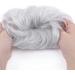 Silver Grey Messy Hair Bun Ponytail Extension Scrunchie for Women - 45g - Buy Online on GoSupps.com