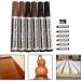 sillervan Furniture Marker pens Scratch Restore Kit 6 Felt Tip Wood Markers 6 Wax Stick Crayons Colors: Oak Cherry Walnut Maple Mahogany Black Compatible - Buy Online on GoSupps.com