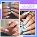 AMAZDIP Dip Powder Clear Color 2oz - Perfect for French Nail Art | Salon & DIY at Home - Buy Online on GoSupps.com