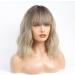 HAIRCUBE Shoulder Length Ash Brown Wig with Neat Fringe - Women's Wig - Buy Online on GoSupps.com