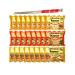Ja Cor Instant Ramen Noodle Soup Variety Pack 3 Flavors: (8) Creamy Chicken (8) Chicken (8) Roast Chicken Flavor Noodles 3 oz Bundle with (1) Set of Reusable Stainless Steel Chopsticks(24 Packs)