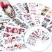 48 Sheets Nail Art Stickers Water Transfer Nail Art Decals Skull Ghost Eye Hulk Clown Witch Nail Art Supplies for Halloween or Party Decoration - Buy Online on GoSupps.com