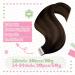 Youngsee Ombre Tape-In Hair Extensions - Real Human Hair 40cm Dark Brown to Medium Brown 50g Invisible Skin Weft - Buy Online on GoSupps.com