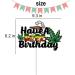 Weed Cake Topper for Adult Birthday Leaves Theme Party Supplies Glitter Peace Love Music Hippie 70s 60s Cake Decorations - Buy Online on GoSupps.com