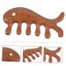 Healeved 5-St Fish-Shaped Ergonomic Massage Comb - Portable Acupuncture Tool for Head and Scalp - Ideal Wooden Comb for Women - Buy Online on GoSupps.com